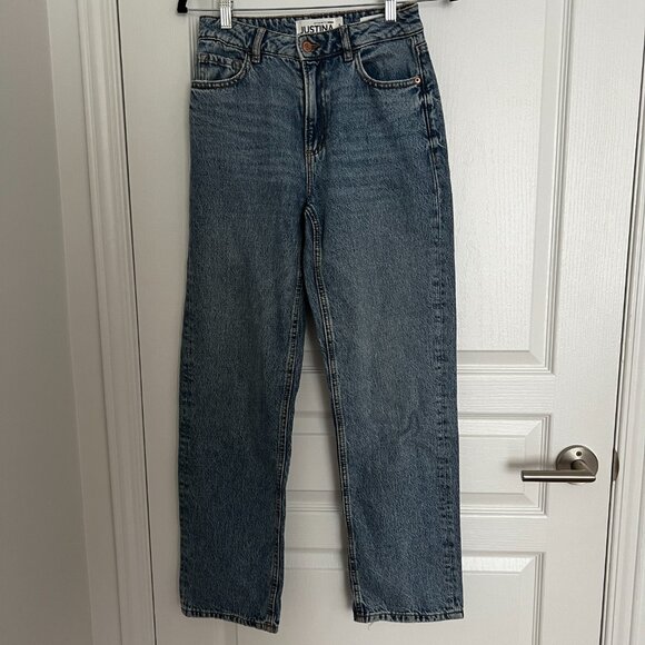 High Waisted Straight Leg Jeans - Picture 1 of 3